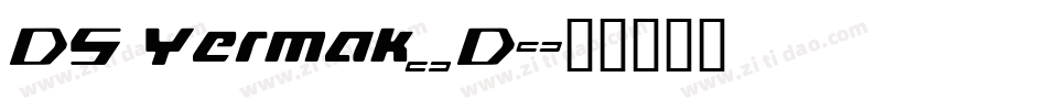 DS Yermak_D字体转换